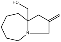 (2-Methylenehexahydro-1H-pyrrolo[1,2-a]azepin-9a(5H)-yl)methanol Structure