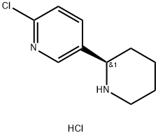 (R)-2-Chloro-5-(piperidin-2-yl)pyridine dihydrochloride Structure