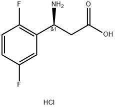 (S)-3-Amino-3-(2,5-difluorophenyl)propanoic acid hydrochloride Structure