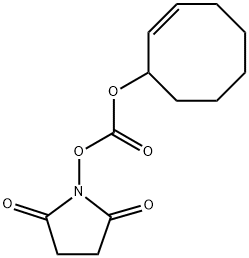 Carbonic acid, (2E)-2-cycloocten-1-yl 2,5-dioxo-1-pyrrolidinyl ester, stereoisomer Structure