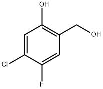 5-chloro-4-fluoro-2-(hydroxymethyl)phenol Structure