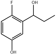 4-fluoro-3-(1-hydroxypropyl)phenol Structure