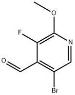 5-bromo-3-fluoro-2-methoxyisonicotinaldehyde Structure