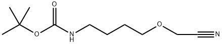 tert-Butyl (4-(cyanomethoxy)butyl)carbamate Structure