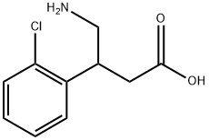 Benzenepropanoic acid, β-(aminomethyl)-2-chloro- 구조식 이미지