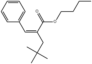 butyl (Z)-2-benzylidene-4,4-dimethylpentanoate Structure