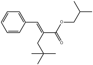 isobutyl (E)-2-benzylidene-4,4-dimethylpentanoate Structure