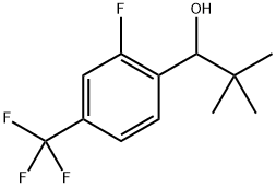 1-(2-fluoro-4-(trifluoromethyl)phenyl)-2,2-dimethylpropan-1-ol Structure