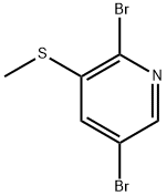 2,5-Dibromo-3-(methylthio)pyridine Structure