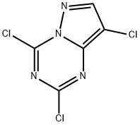 2,4,8-trichloropyrazolo[1,5-a][1,3,5]triazine Structure