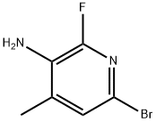 6-bromo-2-fluoro-4-methylpyridin-3-amine Structure