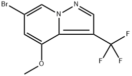 6-bromo-4-methoxy-3-(trifluoromethyl)pyrazolo[1,5-a]pyridine Structure