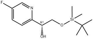 (R)-2-((tert-Butyldimethylsilyl)oxy)-1-(5-fluoropyridin-2-yl)ethan-1-ol Structure