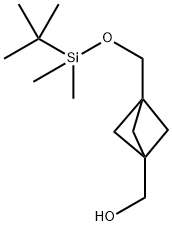 [3-(tert-Butyl-dimethyl-silanyloxymethyl)-bicyclo[1.1.1]pent-1-yl]-methanol Structure