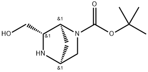 tert-Butyl 6-(hydroxymethyl)-2,5-diazabicyclo[2.2.1]heptane-2-carboxylate Structure