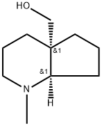 ((4aS,7aR)-1-Methyloctahydro-4aH-cyclopenta[b]pyridin-4a-yl)methanol Structure