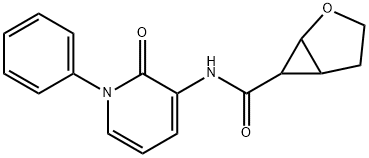 N-(1,2-Dihydro-2-oxo-1-phenyl-3-pyridinyl)-2-oxabicyclo3.1.0hexane-6-carboxamide Structure