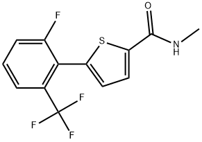 5-[2-Fluoro-6-(trifluoromethyl)phenyl]-N-methyl-2-thiophenecarboxamide Structure