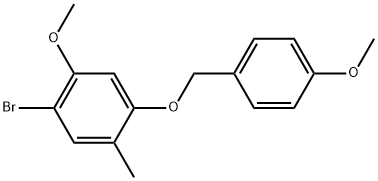 1-Bromo-2-methoxy-4-[(4-methoxyphenyl)methoxy]-5-methylbenzene Structure