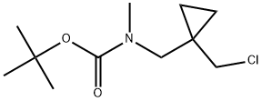 tert-butyl ((1-(chloromethyl)cyclopropyl)methyl)(methyl)carbamate Structure