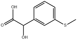 Benzeneacetic acid, α-hydroxy-3-(methylthio)- Structure