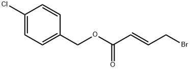 (4-Chlorophenyl)methyl (2E)-4-bromo-2-butenoate Structure