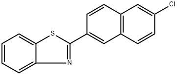 2-(6-Chloro-2-naphthalenyl)benzothiazole Structure