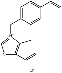 5-ethenyl-3-[(4-ethenylphenyl)methyl]-4-methylthiazolium chloride (1:1) Structure