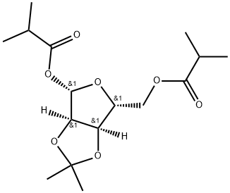1,5-diisobutyryl-2,3-(1-methylethylene)-D-ribose Structure