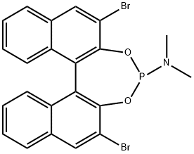 Dinaphtho[2,1-d:1',2'-f][1,3,2]dioxaphosphepin-4-amine, 2,6-dibromo-N,N-dimethyl-, (11bS)- (9CI) Structure