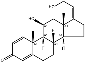 (17E)-11-hydroxy-17-(2-hydroxyethylidene)-10,13-dimethyl-7,8,9,11,12,1 4,15,16-octahydro-6H-cyclopenta[a]phenanthren-3-one 구조식 이미지