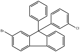 2-Bromo-9-(3-chlorophenyl)-9-phenyl-9H-fluorene Structure