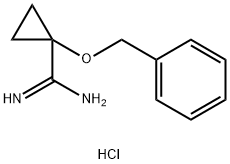 1-(Benzyloxy)cyclopropane-1-carboximidamide hydrochloride Structure