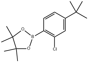 2-(4-(tert-butyl)-2-chlorophenyl)-4,4,5,5-tetramethyl-1,3,2-dioxaborolane 구조식 이미지