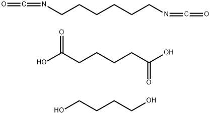 Hexanedioic acid, polymer with 1,4-butanediol and 1,6-diisocyanatohexane Structure