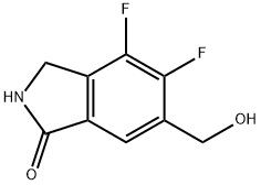 4,5-Difluoro-6-(hydroxymethyl)isoindolin-1-one Structure