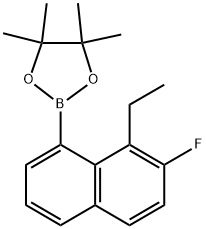 2-(8-Ethyl-7-fluoronaphthalen-1-yl)-4,4,5,5-tetramethyl-1,3,2-dioxaborolane Structure