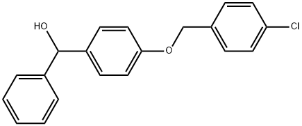 4-[(4-Chlorophenyl)methoxy]-α-phenylbenzenemethanol Structure