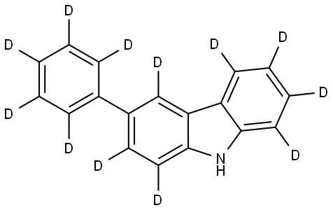 3-(phenyl d5)-9H-carbazole 1,2,4,5,6,7,8-d7 Structure