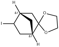 (1S,4S)-5-Iodospiro[bicyclo[2.2.1]heptane-2,2'-[1,3]dioxolane Structure