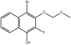 4-Bromo-2-fluoro-3-(methoxymethoxy)naphthalen-1-ol Structure