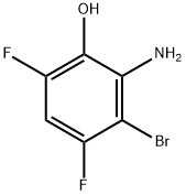 2-Amino-3-bromo-4,6-difluorophenol 구조식 이미지