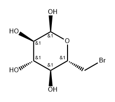 α-D-Glucopyranose, 6-bromo-6-deoxy- Structure