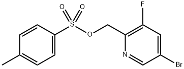 2-Pyridinemethanol, 5-bromo-3-fluoro-, 2-(4-methylbenzenesulfonate) Structure