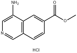 Methyl 4-aminoisoquinoline-6-carboxylate hydrochloride Structure