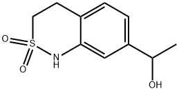 7-(1-Hydroxyethyl)-3,4-dihydro-1H-benzo[c][1,2]thiazine 2,2-dioxide Structure