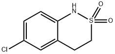 6-Chloro-3,4-dihydro-1H-benzo[c][1,2]thiazine 2,2-dioxide Structure