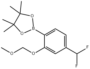 2-(4-(Difluoromethyl)-2-(methoxymethoxy)phenyl)-4,4,5,5-tetramethyl-1,3,2-dioxaborolane Structure