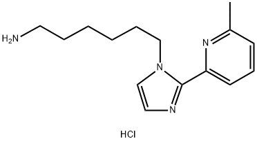 1H-Imidazole-1-hexanamine, 2-(6-methyl-2-pyridinyl)-, hydrochloride (1:1) Structure