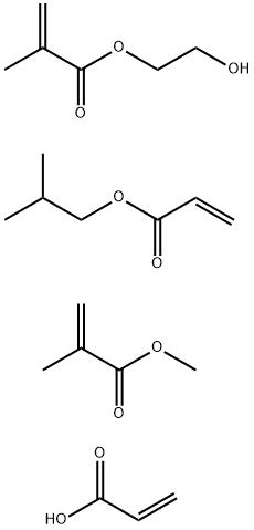 2-메틸-2-프로페노산,2-히드록시에틸에스테르,메틸2-메틸-2-프로페노에이트,2-메틸프로필2-프로페노에이트및2-프로페노산중합체 구조식 이미지